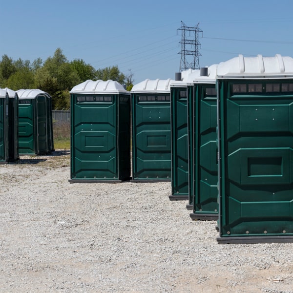 how do you ensure the privacy and security of the event portable toilets